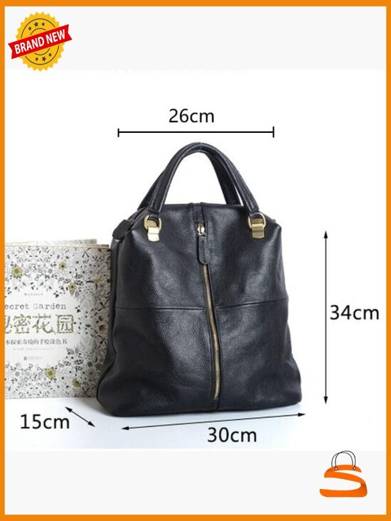 Genuine Leather Backpack Purse for Women Travel Crossbody Bag